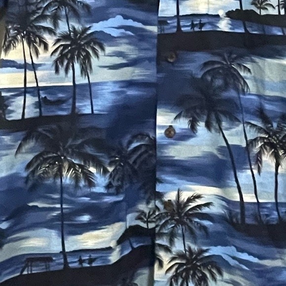 RJC Palm Tree Ocean Hawaiian Shirt L - Picture 7 of 7